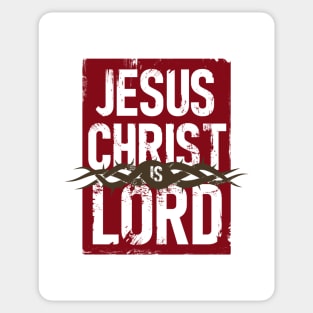 Jesus Christ is Lord, spared out text Sticker